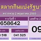 สํานักงานสลากกินแบ่งรัฐบาล 2 พฤษภาคม 2565